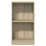 Plywood oak-colored wooden shelf 40x24x75 cm by , Bookcases and shelves - Ref: Foro24-800822, Price: 40,52 €, Discount: %