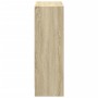 Plywood oak-colored wooden shelf 40x24x75 cm by , Bookcases and shelves - Ref: Foro24-800822, Price: 40,52 €, Discount: %