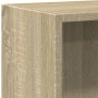 Plywood oak-colored wooden shelf 40x24x75 cm by , Bookcases and shelves - Ref: Foro24-800822, Price: 40,52 €, Discount: %