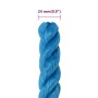 Blue polypropylene work rope 24 mm 100 m by , Ropes and metal cords - Ref: Foro24-152995, Price: 158,92 €, Discount: %