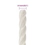 White 14 mm 50 m polypropylene work rope by , Ropes and metal cords - Ref: Foro24-153061, Price: 37,03 €, Discount: %