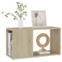 TV stand made of Sonoma oak plywood, measuring 60x24x32 cm. by , TV Furniture - Ref: Foro24-809056, Price: 30,25 €, Discount: %