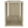 TV stand made of Sonoma oak plywood, measuring 60x24x32 cm. by , TV Furniture - Ref: Foro24-809056, Price: 30,25 €, Discount: %