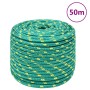 Green 14 mm 50 m polypropylene boat rope by , Ropes and metal cords - Ref: Foro24-152728, Price: 40,87 €, Discount: %