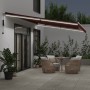 Automatic retractable awning with LED lights burgundy 600x350 cm by , Awnings - Ref: Foro24-3214997, Price: 751,51 €, Discoun...