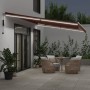 Automatic retractable awning with LED lights brown 600x350 cm by , Awnings - Ref: Foro24-3215402, Price: 770,70 €, Discount: %