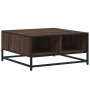 Engineered wood and metal brown coffee table 60.5x60.5x30 cm by , Coffee table - Ref: Foro24-848768, Price: 55,43 €, Discount: %