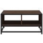 Engineered wood and metal brown coffee table 60.5x60.5x30 cm by , Coffee table - Ref: Foro24-848768, Price: 55,43 €, Discount: %