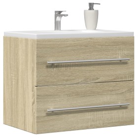 Armario para lavabo aglomerado roble Sonoma 60x38,5x48 cm de , Muebles de baño - Ref: Foro24-856223, Precio: 50,20 €, Descuen...