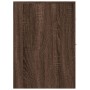 Narrow brown oak wood bathroom cabinet with wheels by , Lockers and storage cabinets - Ref: Foro24-855283, Price: 73,93 €, Di...