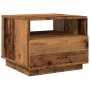 Aged wood coffee table with LED lights 50x49x40 cm by , Coffee table - Ref: Foro24-857708, Price: 77,83 €, Discount: %