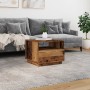 Aged wood coffee table with LED lights 50x49x40 cm by , Coffee table - Ref: Foro24-857708, Price: 77,83 €, Discount: %