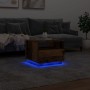 Aged wood coffee table with LED lights 50x49x40 cm by , Coffee table - Ref: Foro24-857708, Price: 77,83 €, Discount: %