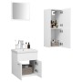 Set of white engineered wood bathroom furniture by , Bathroom furniture - Ref: Foro24-3070991, Price: 95,93 €, Discount: %