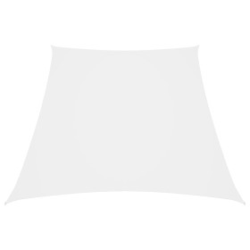 Toldo de vela trapezoidal tela oxford blanco 4/5x4 m de vidaXL, Sombrillas - Ref: Foro24-135299, Precio: 55,99 €, Descuento: %