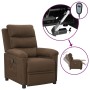 Electric brown fabric recliner by , Armchairs - Ref: Foro24-3098967, Price: 226,11 €, Discount: %