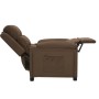 Sillón reclinable de tela marrón de , Sillones - Ref: Foro24-342343, Precio: 188,26 €, Descuento: %