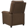 Sillón reclinable de tela marrón de , Sillones - Ref: Foro24-342343, Precio: 205,83 €, Descuento: %