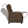 Sillón reclinable de tela marrón de , Sillones - Ref: Foro24-342343, Precio: 188,26 €, Descuento: %