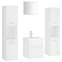 Engineered wood white bathroom furniture set by , Bathroom furniture - Ref: Foro24-3071486, Price: 286,50 €, Discount: %