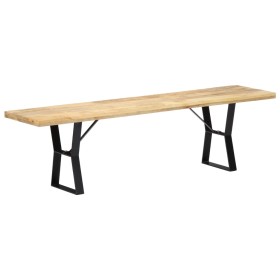 Solid mango wood bench 160 cm by , Dining and kitchen benches - Ref: Foro24-247953, Price: 148,36 €, Discount: %