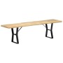 Banco de madera maciza de mango 160 cm de , Bancos de comedor y cocina - Ref: Foro24-247953, Precio: 148,36 €, Descuento: %