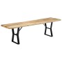 Banco de madera maciza de mango 160 cm de , Bancos de comedor y cocina - Ref: Foro24-247953, Precio: 148,36 €, Descuento: %