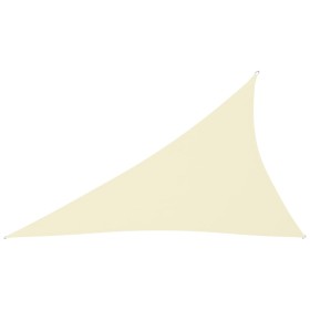 Toldo de vela triangular tela Oxford color crema 4x5x6,4 m de vidaXL, Sombrillas - Ref: Foro24-135239, Precio: 40,99 €, Descu...