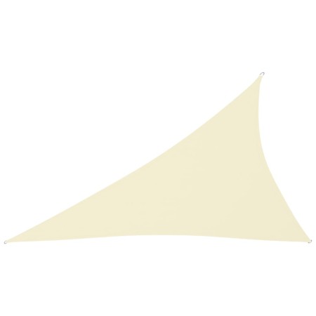 Toldo de vela triangular tela Oxford color crema 4x5x6,4 m de vidaXL, Sombrillas - Ref: Foro24-135239, Precio: 40,83 €, Descu...