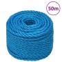 Blue 20 mm 50 m polypropylene work rope by , Ropes and metal cords - Ref: Foro24-152991, Price: 59,86 €, Discount: %