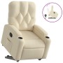 Sillón reclinable elevable de tela color crema de , Sillones - Ref: Foro24-3204719, Precio: 271,91 €, Descuento: %