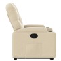 Sillón reclinable elevable de tela color crema de , Sillones - Ref: Foro24-3204719, Precio: 271,91 €, Descuento: %