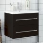 Mueble de baño con lavabo integrado negro de , Tocadores de baño - Ref: Foro24-3278765, Precio: 221,41 €, Descuento: %