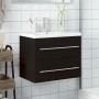 Mueble de baño con lavabo integrado negro de , Tocadores de baño - Ref: Foro24-3278765, Precio: 220,52 €, Descuento: %