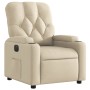 Sillón reclinable eléctrico de tela crema de , Sillones - Ref: Foro24-3204695, Precio: 251,62 €, Descuento: %