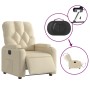 Cream fabric electric recliner chair by , Armchairs - Ref: Foro24-3204695, Price: 251,62 €, Discount: %