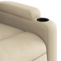 Sillón reclinable eléctrico de tela crema de , Sillones - Ref: Foro24-3204695, Precio: 251,62 €, Descuento: %