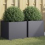 2 cold-rolled steel anthracite planters 42x40x39 cm by , Pots and planters - Ref: Foro24-841552, Price: 78,31 €, Discount: %