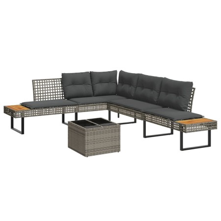 2-piece garden sofa set with PE rattan and grey glass cushions by , Garden sets - Ref: Foro24-3277495, Price: 426,27 €, Disco...