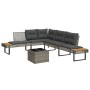 2-piece garden sofa set with PE rattan and grey glass cushions by , Garden sets - Ref: Foro24-3277495, Price: 425,82 €, Disco...