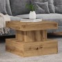 Artisan oak coffee table with LED lights 50x50x40 cm by , Coffee table - Ref: Foro24-857713, Price: 58,02 €, Discount: %