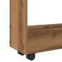 Narrow storage cart 3 levels oak wood artisan by , Kitchen and dining carts - Ref: Foro24-855258, Price: 53,88 €, Discount: %