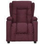 Sillón reclinable eléctrico tela color morado de , Sillones - Ref: Foro24-3098784, Precio: 257,25 €, Descuento: %