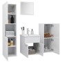 Badezimmerschrank-Set aus glänzend weißem Holzwerkstoff von , Badezimmermöbel - Ref: Foro24-3071087, Preis: 243,13 €, Rabatt: %