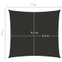 Toldo de vela cuadrado tela Oxford gris antracita 7x7 m de vidaXL, Sombrillas - Ref: Foro24-135088, Precio: 140,43 €, Descuen...