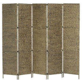 5-panel water hyacinth brown room divider 193x160 cm by , Room dividers - Ref: Foro24-247351, Price: 147,52 €, Discount: %