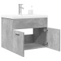 Mueble de baño con lavabo integrado gris hormigón de , Muebles de baño - Ref: Foro24-3324858, Precio: 153,46 €, Descuento: %