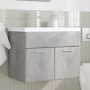 Mueble de baño con lavabo integrado gris hormigón de , Muebles de baño - Ref: Foro24-3324858, Precio: 153,46 €, Descuento: %