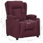 Sillón reclinable de tela morado de , Sillones - Ref: Foro24-339055, Precio: 218,13 €, Descuento: %