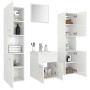 Badezimmerschrank-Set aus glänzend weißem Holzwerkstoff von , Badezimmermöbel - Ref: Foro24-3071492, Preis: 312,57 €, Rabatt: %